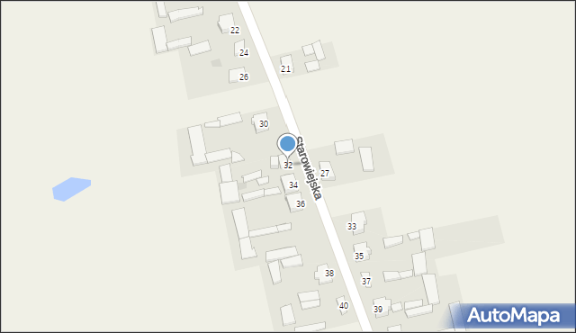 Zabrodzie, Starowiejska, 32, mapa Zabrodzie