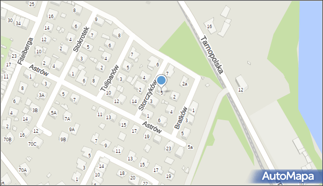 Zabrze, Storczyków, 5, mapa Zabrza