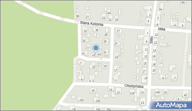 Zabrze, Stara Kolonia, 14, mapa Zabrza