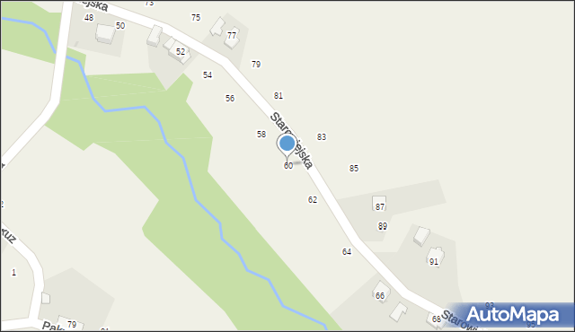 Zakliczyn, Starowiejska, 60, mapa Zakliczyn