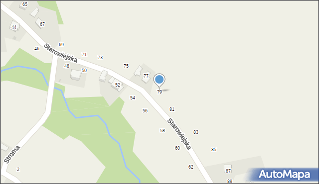 Zakliczyn, Starowiejska, 79, mapa Zakliczyn