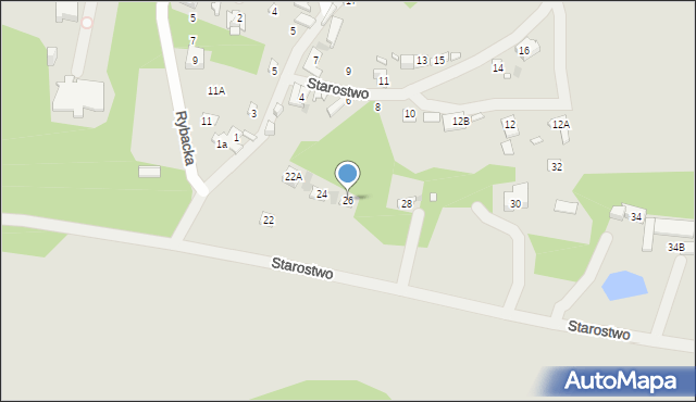 Zakroczym, Starostwo, 26, mapa Zakroczym