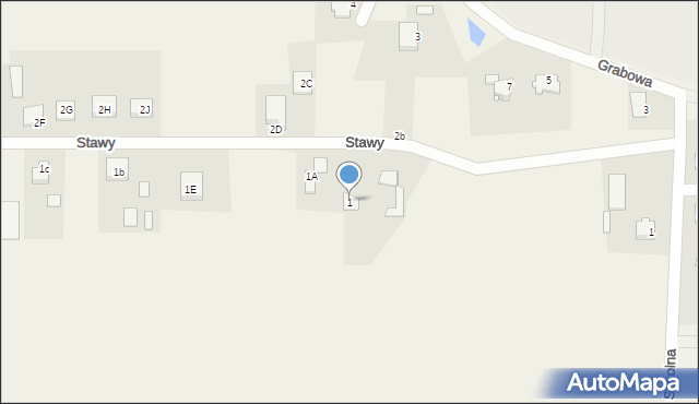 Zalesie, Stawy, 1, mapa Zalesie