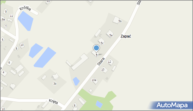 Zarzecze, Stara, 5, mapa Zarzecze