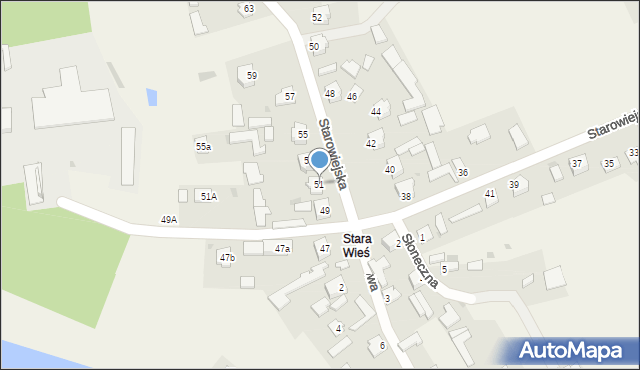 Zarzecze, Starowiejska, 51, mapa Zarzecze