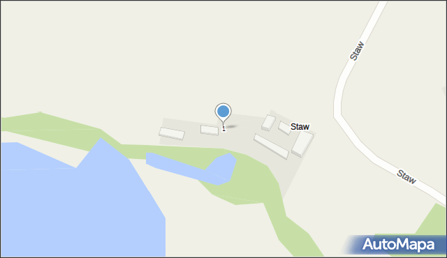 Zastawie, Staw, 1, mapa Zastawie