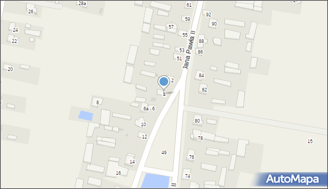 Zatory, Strażacka, 4, mapa Zatory