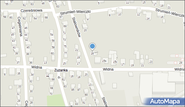 Zawiercie, Stalowników, 14, mapa Zawiercie