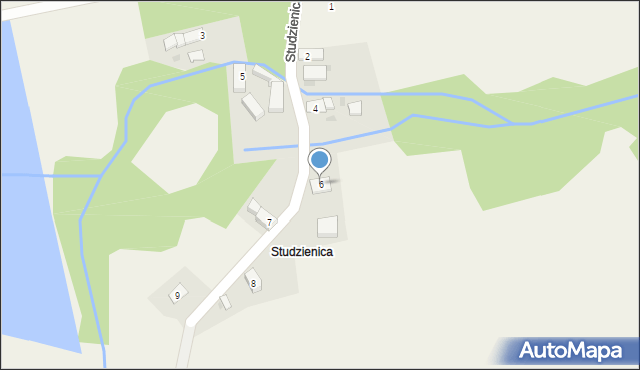 Zawiszyce, Studzienica, 6, mapa Zawiszyce