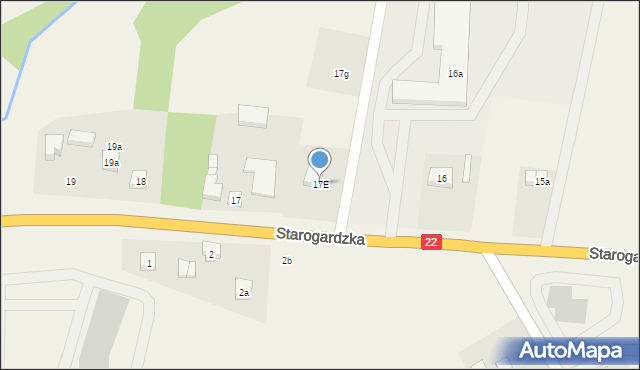 Zblewo, Starogardzka, 17E, mapa Zblewo