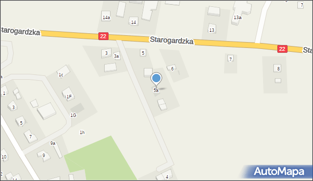 Zblewo, Starogardzka, 5a, mapa Zblewo