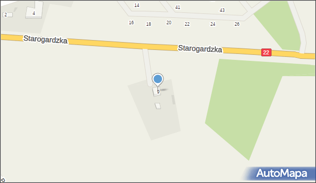 Zblewo, Starogardzka, 9, mapa Zblewo