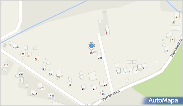 Zbludowice, Starkiewicza, 16A, mapa Zbludowice