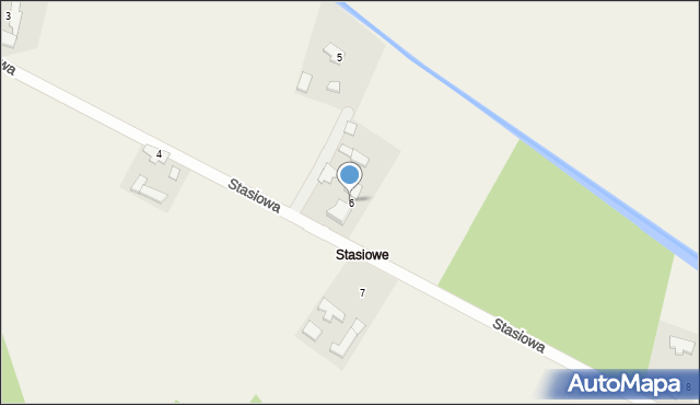 Zborowskie, Stasiowa, 6, mapa Zborowskie