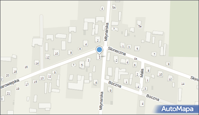 Zbuczyn, Starowiejska, 1, mapa Zbuczyn