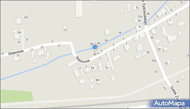 Zduńska Wola, Stawowa, 8c, mapa Zduńska Wola