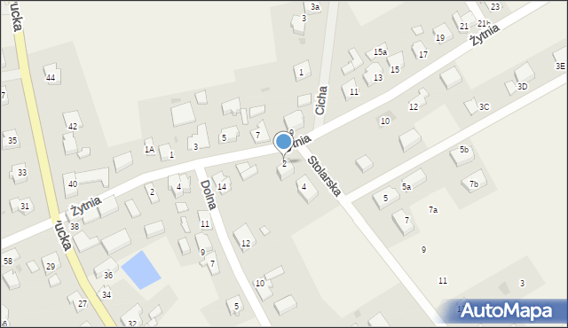 Żelistrzewo, Stolarska, 2, mapa Żelistrzewo