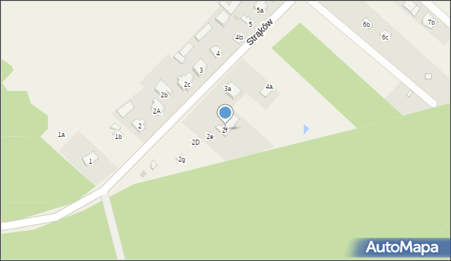 Zendek, Strąków, 2f, mapa Zendek