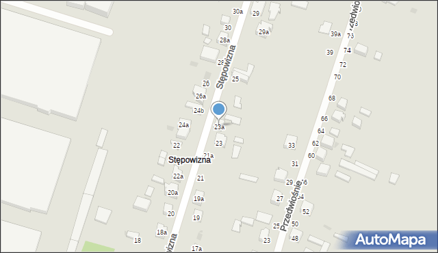 Zgierz, Stępowizna, 23a, mapa Zgierz