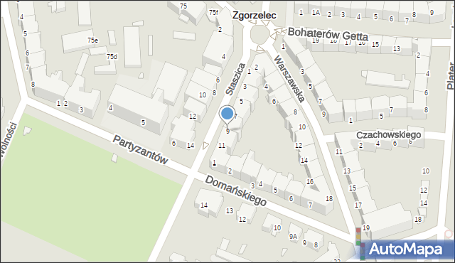 Zgorzelec, Staszica Stanisława, 9, mapa Zgorzelec
