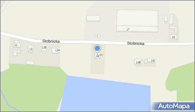 Zielonagóra, Stobnicka, 14, mapa Zielonagóra