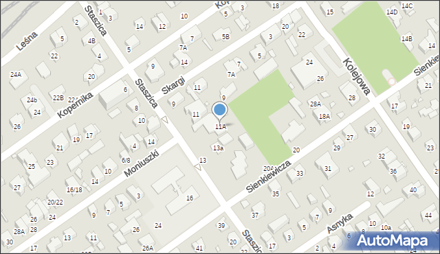 Zielonka, Staszica Stanisława, 11A, mapa Zielonka