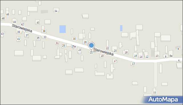 Złoczew, Starowiejska, 21, mapa Złoczew