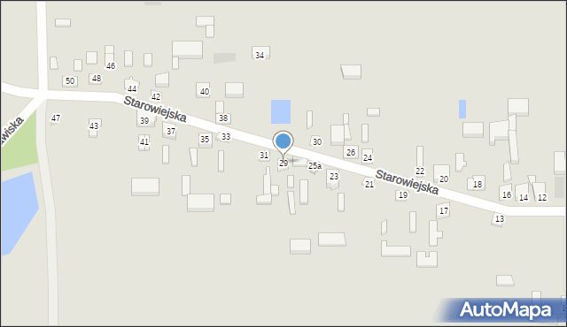 Złoczew, Starowiejska, 29, mapa Złoczew