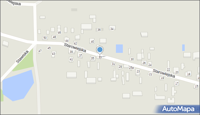 Złoczew, Starowiejska, 33, mapa Złoczew