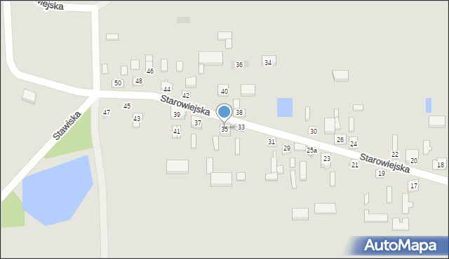 Złoczew, Starowiejska, 35, mapa Złoczew