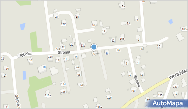 Żory, Stroma, 5, mapa Żor