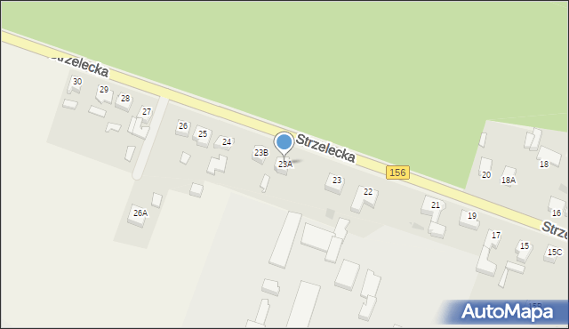 Zwierzyn, Strzelecka, 23A, mapa Zwierzyn