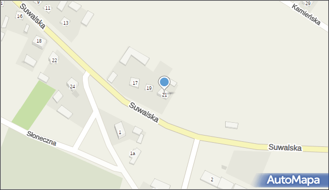 Bakałarzewo, Suwalska, 21, mapa Bakałarzewo