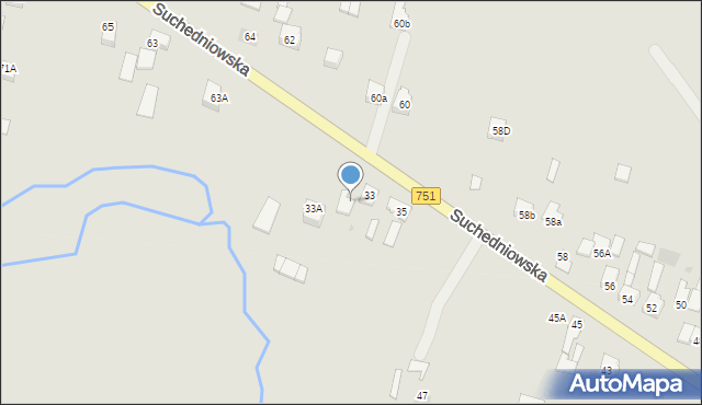 Bodzentyn, Suchedniowska, 33B, mapa Bodzentyn