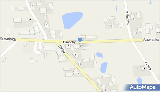 Cimochy, Suwalska, 8, mapa Cimochy