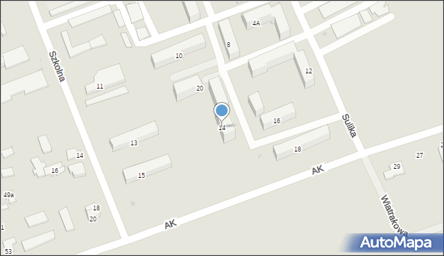 Dąbrowa Białostocka, Sulika Nikodema, gen., 14, mapa Dąbrowa Białostocka