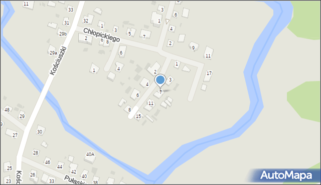 Dobre Miasto, Sucharskiego Henryka, mjr., 7, mapa Dobre Miasto