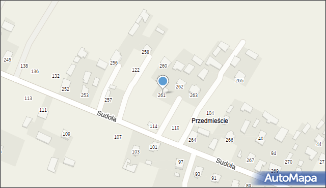 Dzikowiec, Sudoła Stanisława, ks., 116, mapa Dzikowiec