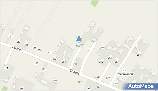 Dzikowiec, Sudoła Stanisława, ks., 126, mapa Dzikowiec