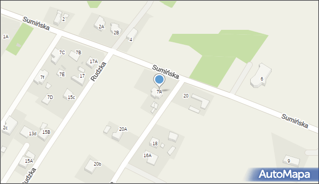 Gaszowice, Sumińska, 7A, mapa Gaszowice