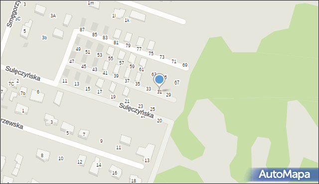 Gdańsk, Sulęczyńska, 31, mapa Gdańska