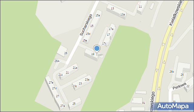 Gdynia, Sucharskiego Henryka, mjr., 19a, mapa Gdyni