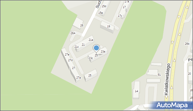 Gdynia, Sucharskiego Henryka, mjr., 23, mapa Gdyni