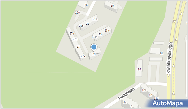 Gdynia, Sucharskiego Henryka, mjr., 25, mapa Gdyni