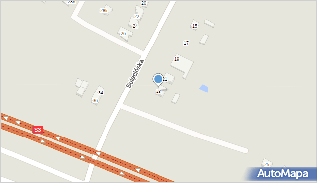 Gorzów Wielkopolski, Sulęcińska, 23, mapa Gorzów Wielkopolski