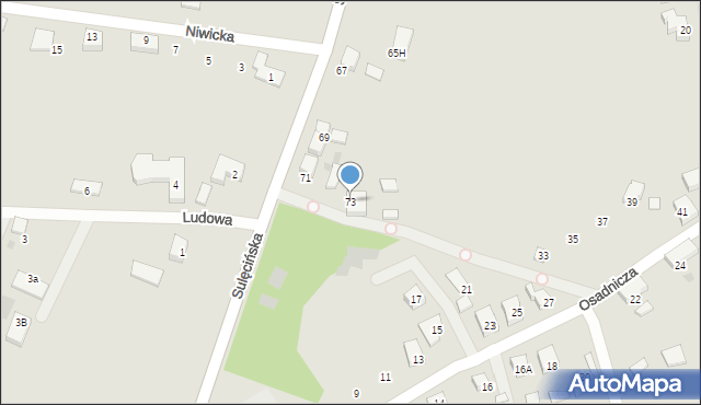 Gorzów Wielkopolski, Sulęcińska, 73, mapa Gorzów Wielkopolski