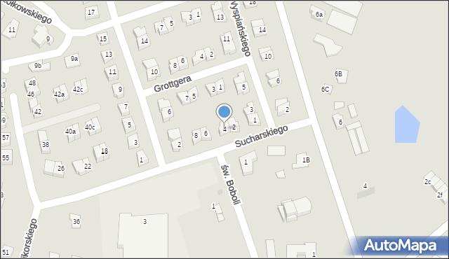 Iława, Sucharskiego Henryka, mjr., 4, mapa Iława