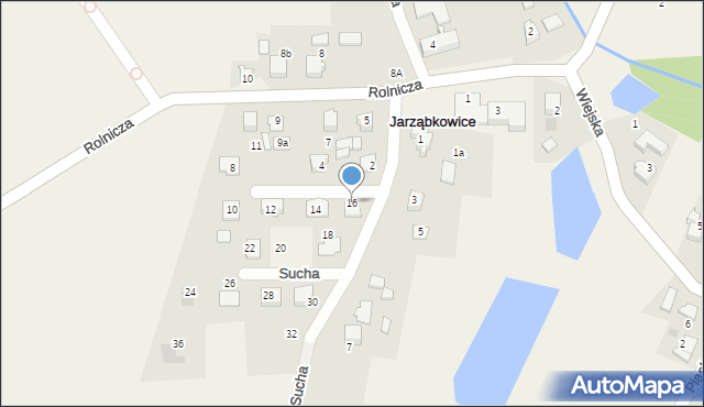 Jarząbkowice, Sucha, 16, mapa Jarząbkowice