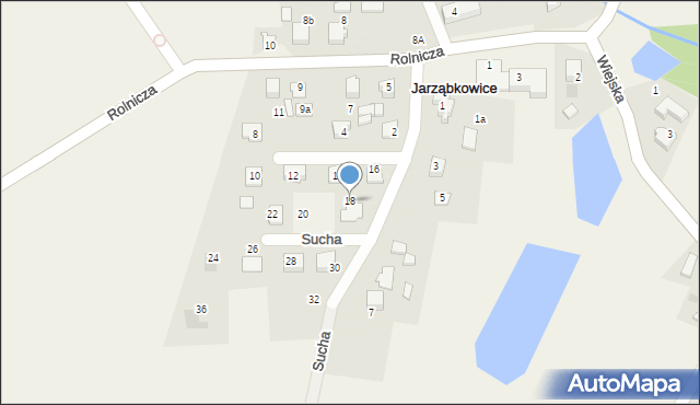 Jarząbkowice, Sucha, 18, mapa Jarząbkowice