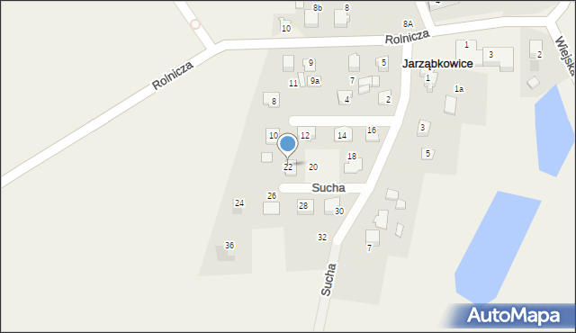 Jarząbkowice, Sucha, 22, mapa Jarząbkowice